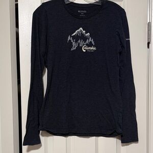 Columbia Dark Grey Long Sleeve with Mountain Design